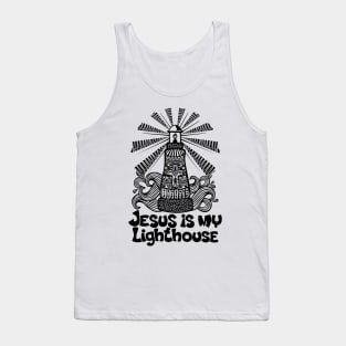 Jesus is my lighthouse. Tank Top